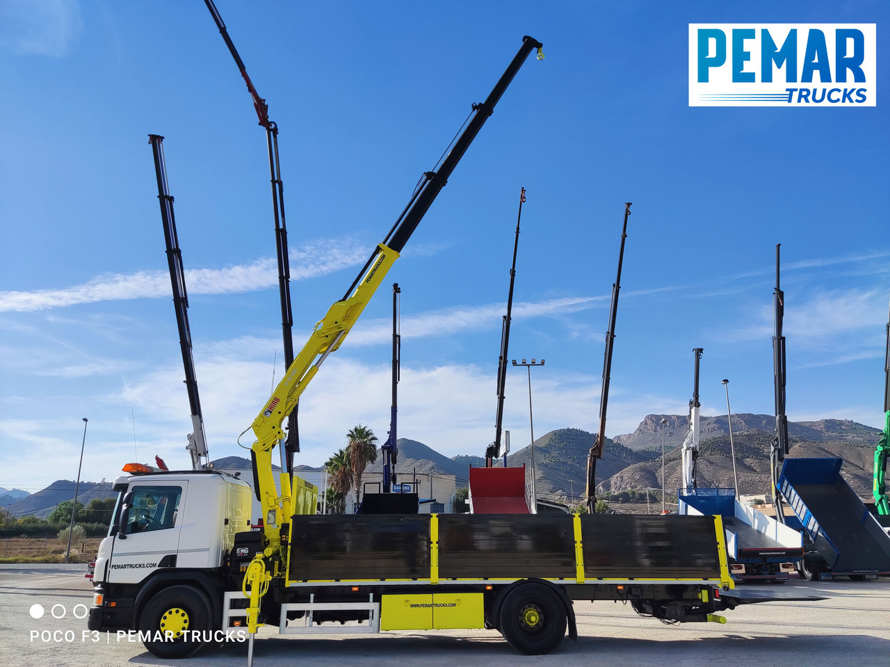 Sunkvežimis su kranu SCANIA P 250 GRUA CAJA FIJA: foto 16