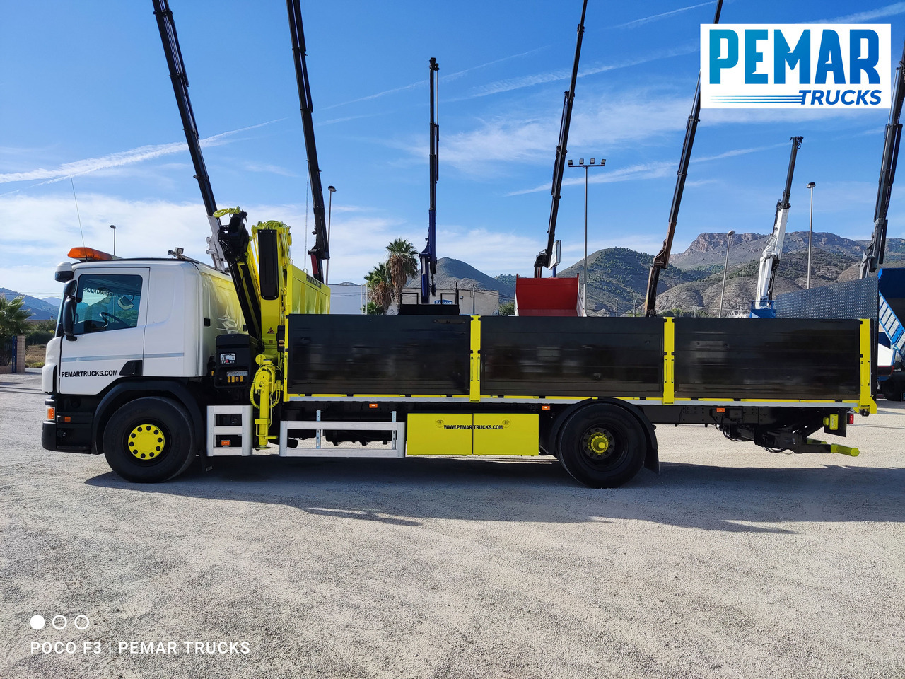 Sunkvežimis su kranu SCANIA P 250 GRUA CAJA FIJA: foto 9