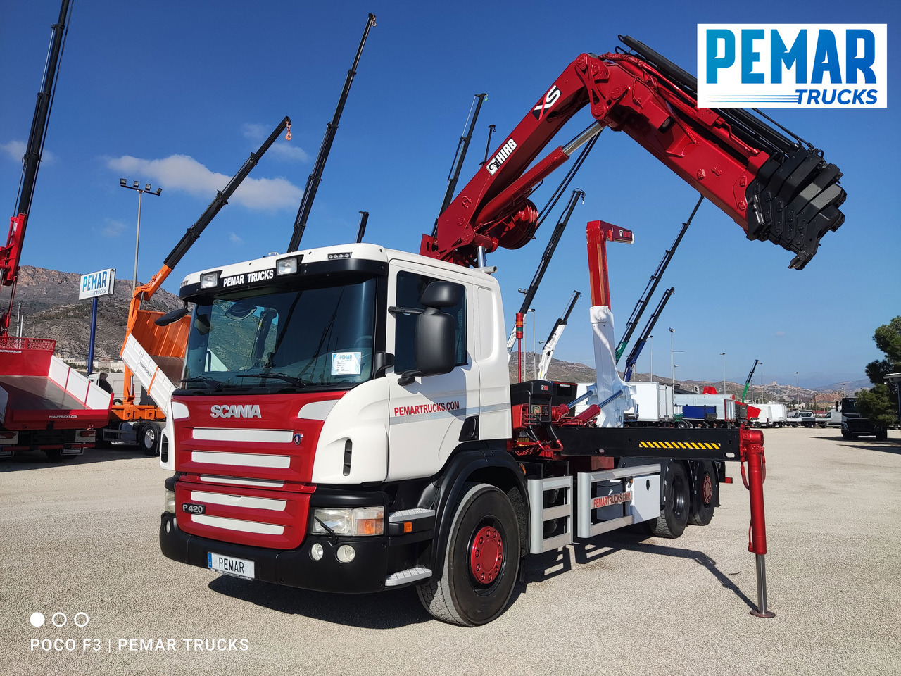Sunkvežimis su kranu SCANIA P 420 GRUA GANCHO MULTILIFT 6X2: foto 29