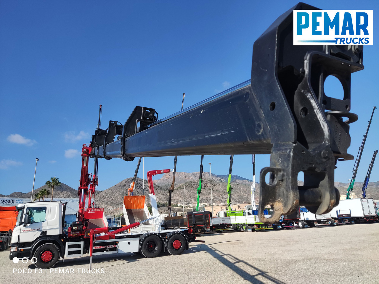 Sunkvežimis su kranu SCANIA P 420 GRUA GANCHO MULTILIFT 6X2: foto 27