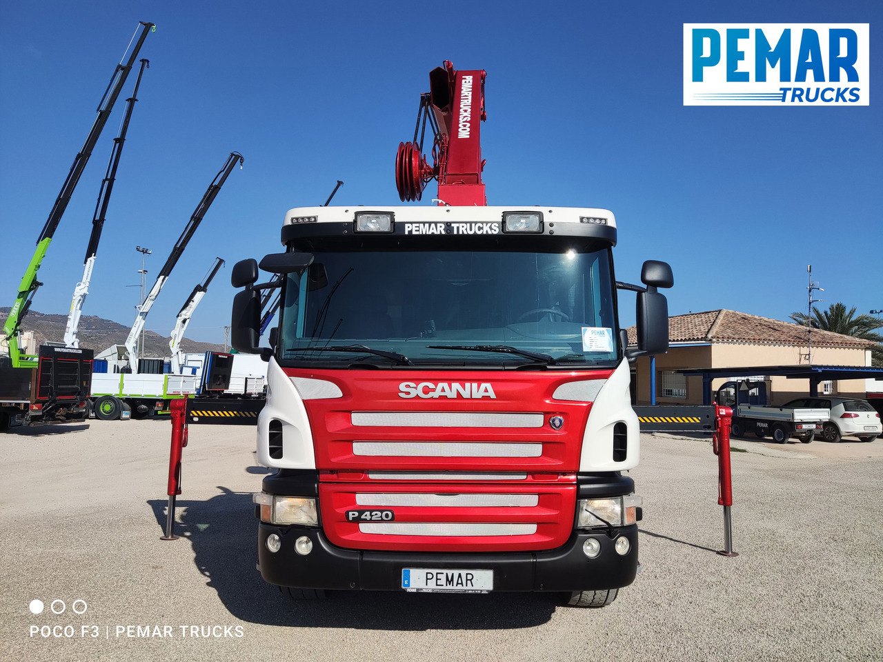 Sunkvežimis su kranu SCANIA P 420 GRUA GANCHO MULTILIFT 6X2: foto 21