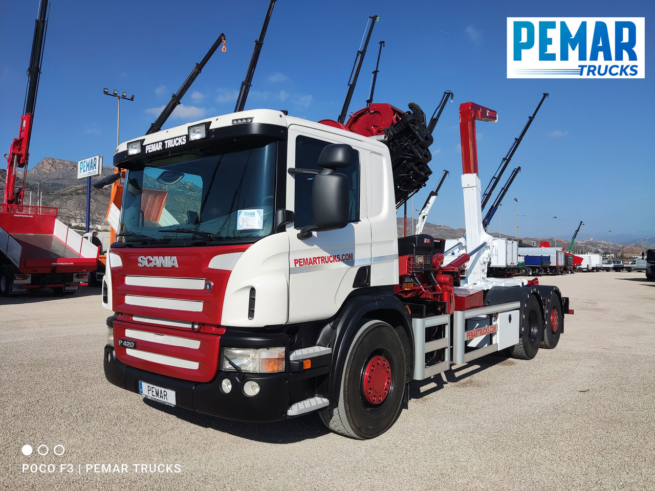 Sunkvežimis su kranu SCANIA P 420 GRUA GANCHO MULTILIFT 6X2: foto 13