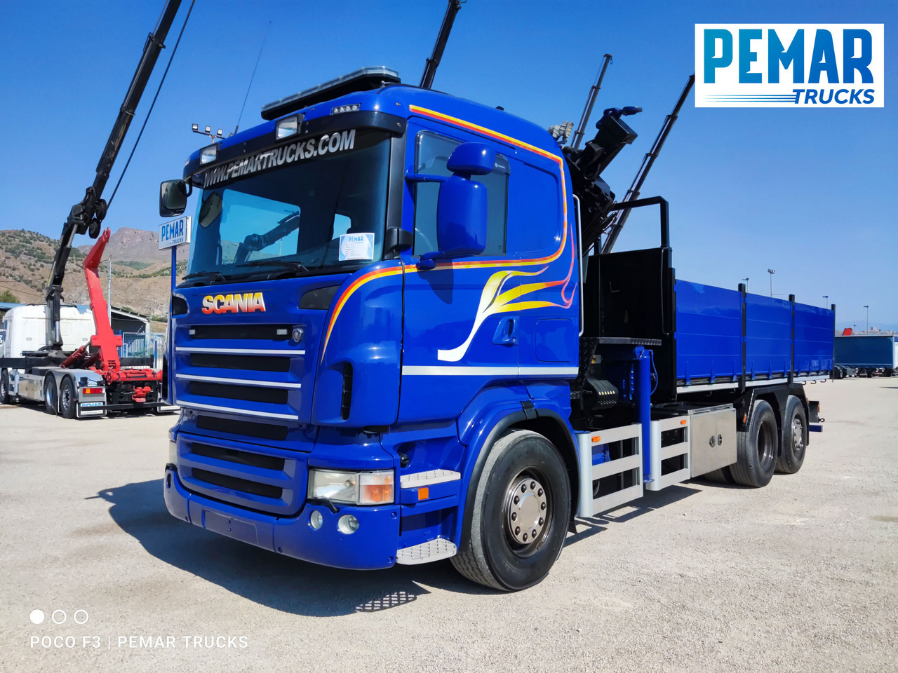 SCANIA R 420 6X2 GRUA PALFINGER PK 23002 BASCULANTE - Savivartis sunkvežimis, Sunkvežimis su kranu: foto 2 SCANIA R 420 6X2 GRUA PALFINGER PK 23002 BASCULANTE - Savivartis sunkvežimis, Sunkvežimis su kranu: foto 2