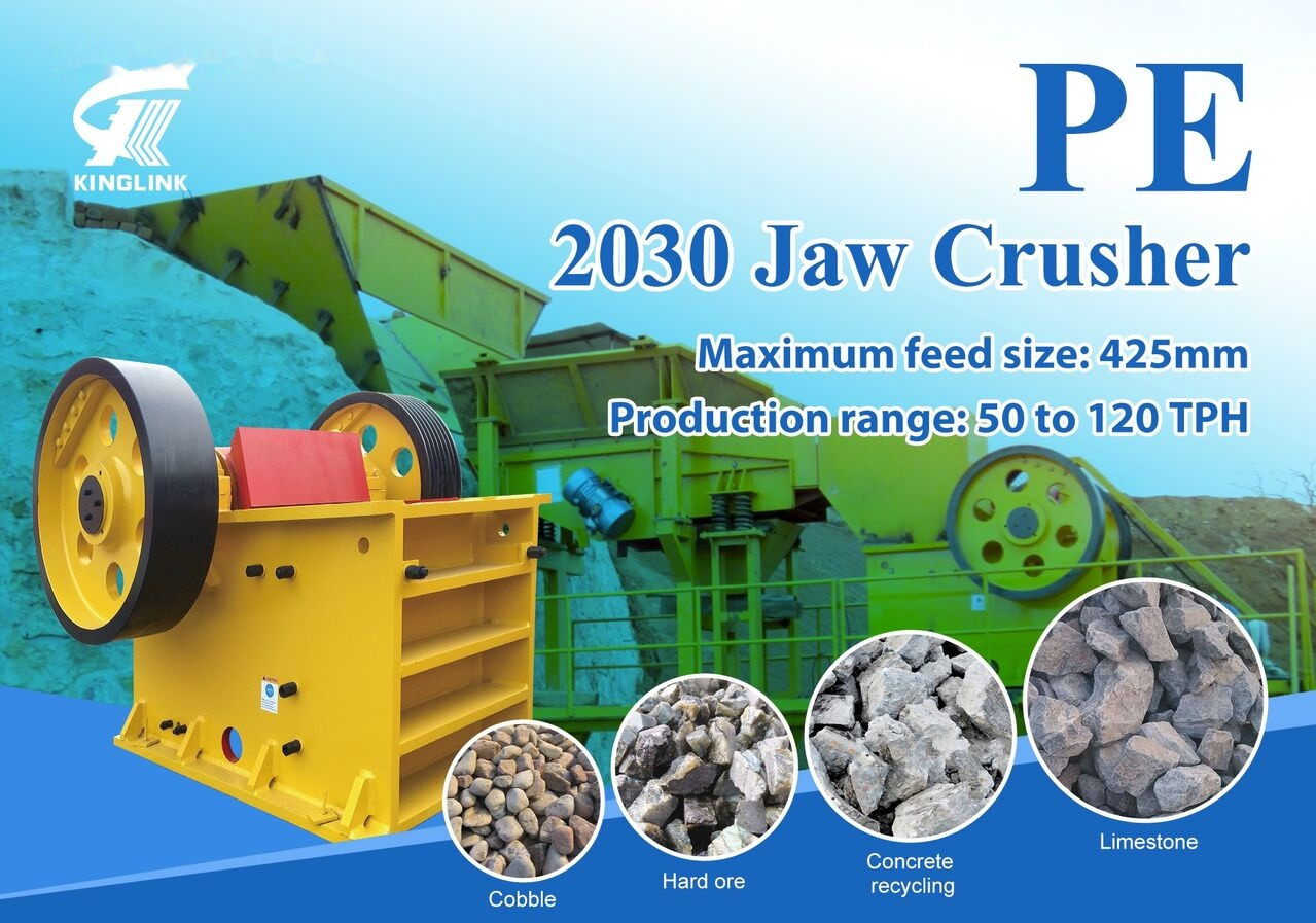 Kinglink PE500x750 | PE2030 Trio Type Jaw Crusher - Žandikaulio trupintuvas: foto 1 Kinglink PE500x750 | PE2030 Trio Type Jaw Crusher - Žandikaulio trupintuvas: foto 1