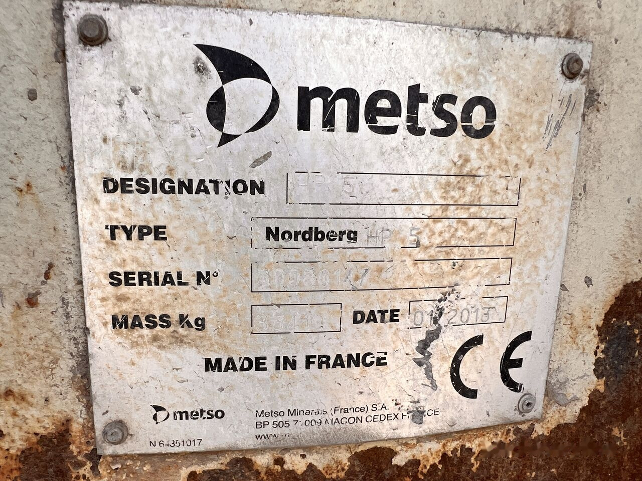 Metso Nordberg HP5 Cone Crusher - Kūgio trupintuvas: foto 3 Metso Nordberg HP5 Cone Crusher - Kūgio trupintuvas: foto 3