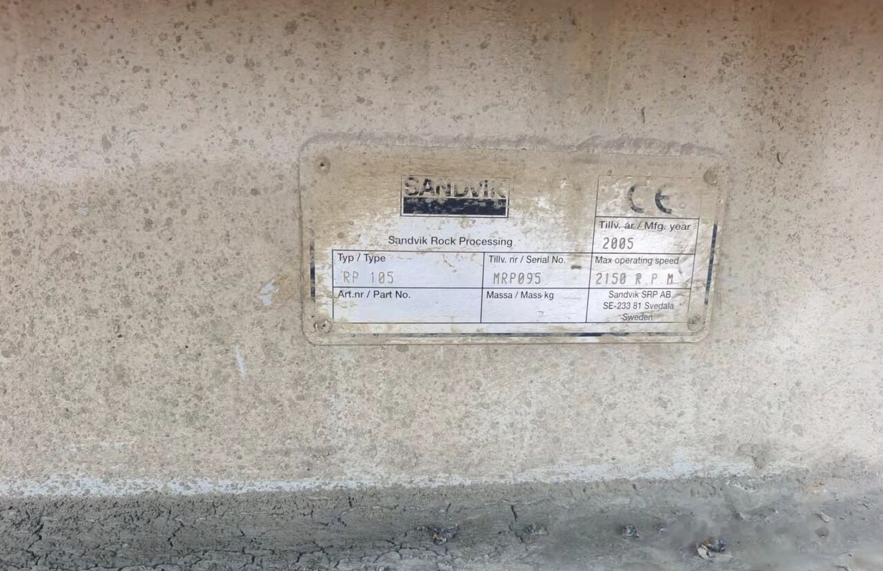 Sandvik RP105 VSI Impact Crusher - Trupintuvas: foto 5 Sandvik RP105 VSI Impact Crusher - Trupintuvas: foto 5