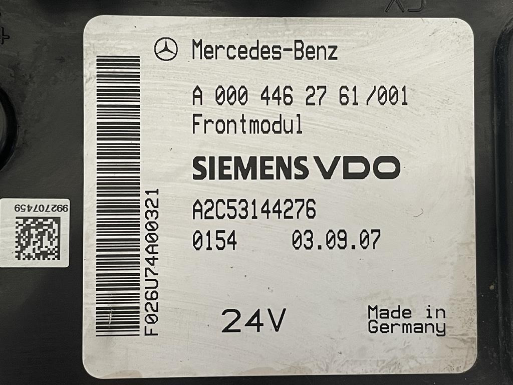 MERCEDES-BENZ ACTROS MP2 FRONTMODUL - A 000 446 2761 - Valdymo blokas - Sunkvežimis: foto 2 MERCEDES-BENZ ACTROS MP2 FRONTMODUL - A 000 446 2761 - Valdymo blokas - Sunkvežimis: foto 2