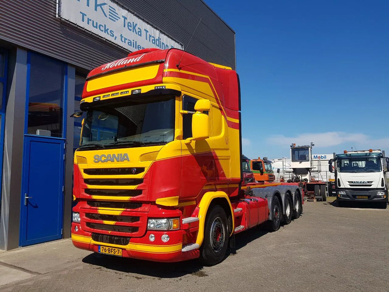 Scania R450 8x2 Topline ADR EX/II, EX/III, FL en AT SCR only - Konteineris-vežimus/ Sukeisti kūną sunkvežimis: foto 1 Scania R450 8x2 Topline ADR EX/II, EX/III, FL en AT SCR only - Konteineris-vežimus/ Sukeisti kūną sunkvežimis: foto 1