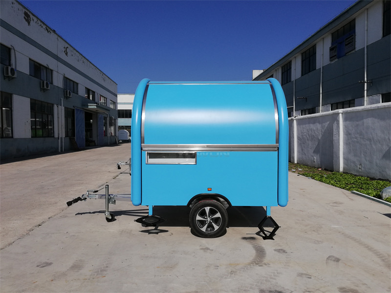 YOWON small fiberglass food vending trailer hot dog cart for Europe - Prekybinė priekaba: foto 4 YOWON small fiberglass food vending trailer hot dog cart for Europe - Prekybinė priekaba: foto 4