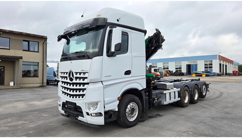 Mercedes-Benz Arocs 3253 8X4*4 Fassi F295 - Hook-lift sunkvežimis, Sunkvežimis su kranu: foto 3 Mercedes-Benz Arocs 3253 8X4*4 Fassi F295 - Hook-lift sunkvežimis, Sunkvežimis su kranu: foto 3