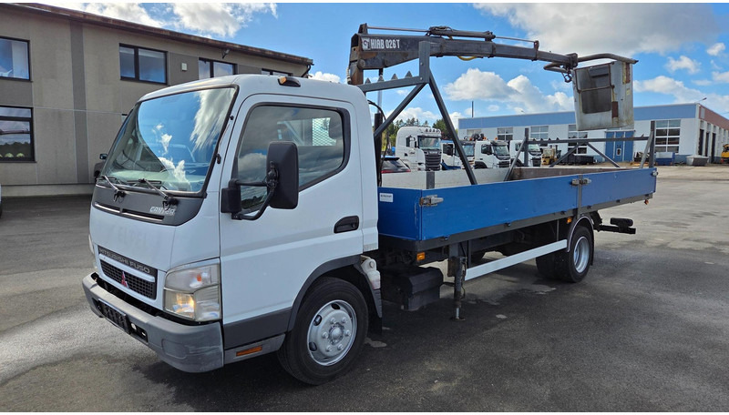 Mitsubishi CANTER FE85B HIAB 026 - Platforminis/ Bortinis sunkvežimis, Sunkvežimis su kranu: foto 1 Mitsubishi CANTER FE85B HIAB 026 - Platforminis/ Bortinis sunkvežimis, Sunkvežimis su kranu: foto 1