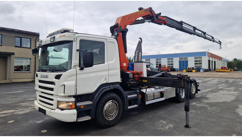 Scania P380 6X2*4 Palfinger PK20002 - Hook-lift sunkvežimis, Sunkvežimis su kranu: foto 1 Scania P380 6X2*4 Palfinger PK20002 - Hook-lift sunkvežimis, Sunkvežimis su kranu: foto 1