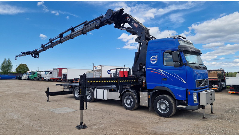 Volvo FH480 8X4 HIAB 800E-6 HiPro + JIB170X5 - Platforminis/ Bortinis sunkvežimis, Sunkvežimis su kranu: foto 2 Volvo FH480 8X4 HIAB 800E-6 HiPro + JIB170X5 - Platforminis/ Bortinis sunkvežimis, Sunkvežimis su kranu: foto 2