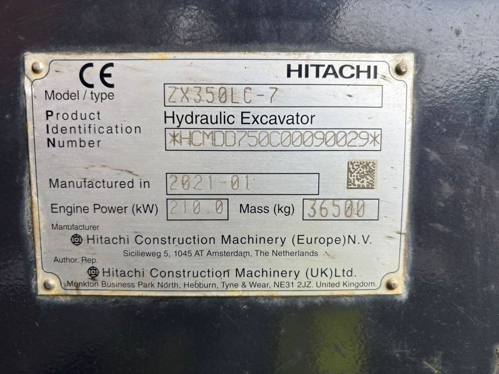 Hitachi ZX 350 LC-7 (Under Preparation)  - Vikšrinis ekskavatorius: foto 2 Hitachi ZX 350 LC-7 (Under Preparation)  - Vikšrinis ekskavatorius: foto 2