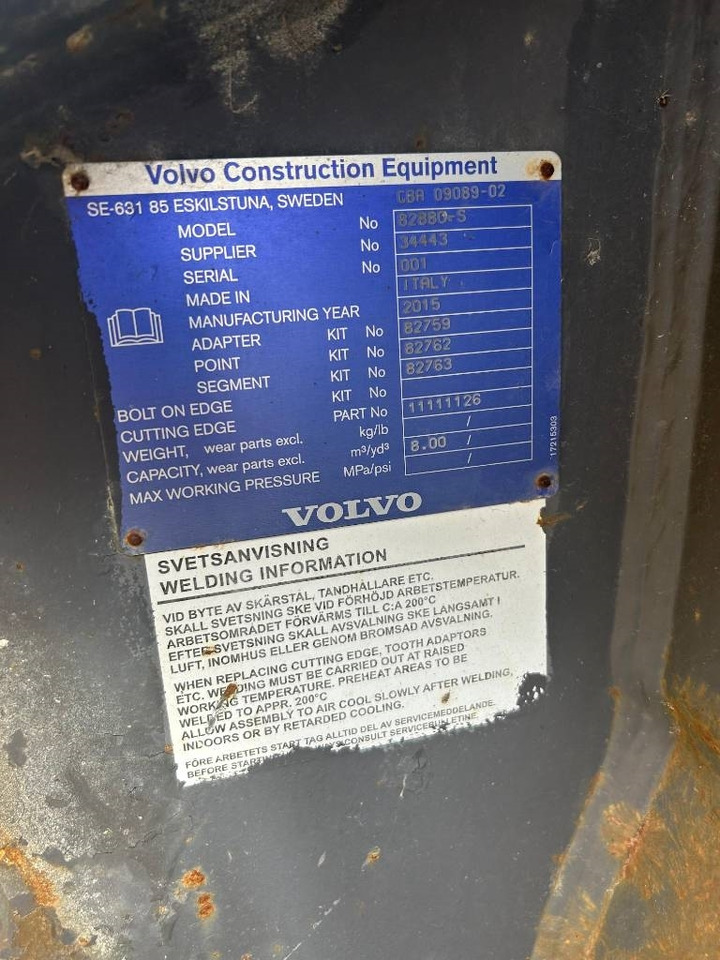 Volvo L350F Rock Bucket (Volvo) - Kaušas - Statybinė technika: foto 5 Volvo L350F Rock Bucket (Volvo) - Kaušas - Statybinė technika: foto 5