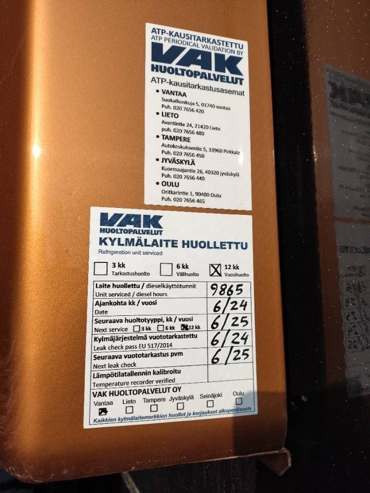 Närko FNA norjan teli,thermoking +takapatteri - Refrižeratorius puspriekabė: foto 5 Närko FNA norjan teli,thermoking +takapatteri - Refrižeratorius puspriekabė: foto 5
