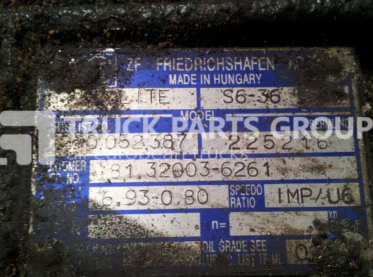 MAN TGL, TGM, TGS, L2000, 8.163, 12.224 gearbox S6-36 gearbox - Pavarų dėžė - Sunkvežimis: foto 2 MAN TGL, TGM, TGS, L2000, 8.163, 12.224 gearbox S6-36 gearbox - Pavarų dėžė - Sunkvežimis: foto 2