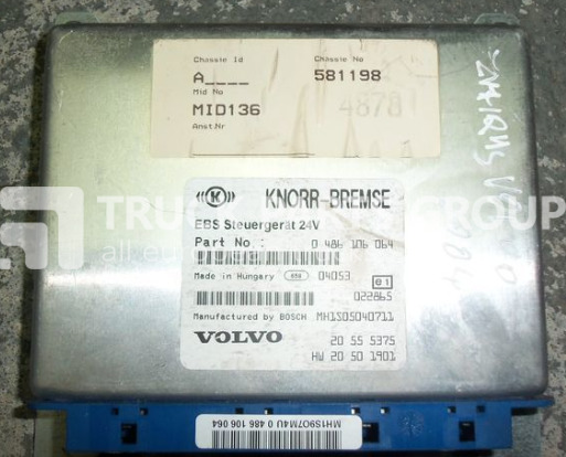 VOLVO FH12 ECU, EDC, EBS Control unit 20555375, 0486106064, 20410009, control unit - Valdymo blokas - Sunkvežimis: foto 5 VOLVO FH12 ECU, EDC, EBS Control unit 20555375, 0486106064, 20410009, control unit - Valdymo blokas - Sunkvežimis: foto 5