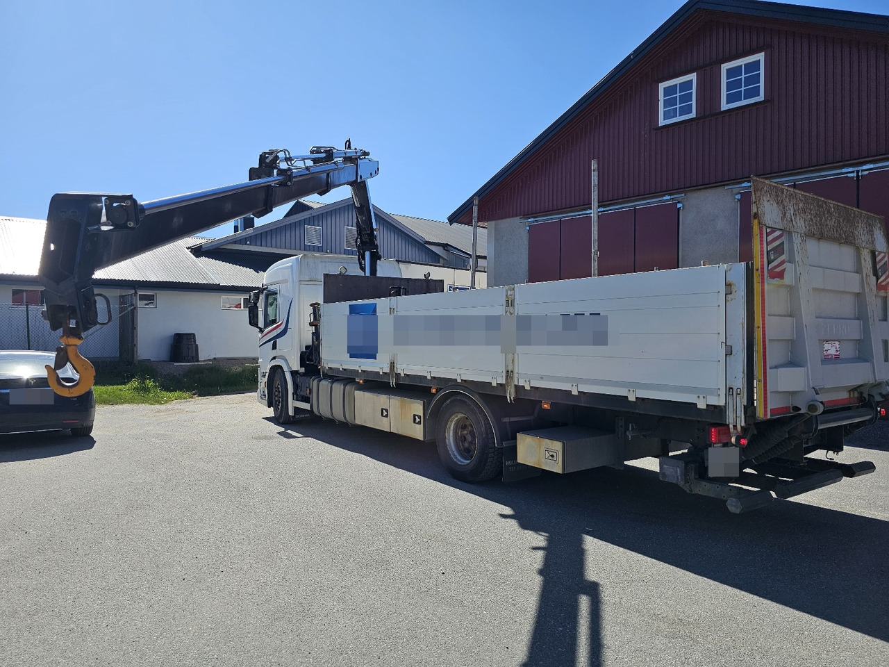 Scania P320 - Platforminis/ Bortinis sunkvežimis, Sunkvežimis su kranu: foto 4 Scania P320 - Platforminis/ Bortinis sunkvežimis, Sunkvežimis su kranu: foto 4