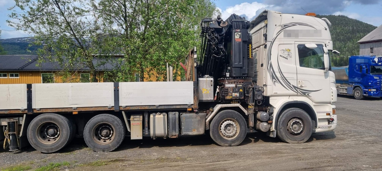 Scania R560 - Platforminis/ Bortinis sunkvežimis, Sunkvežimis su kranu: foto 1 Scania R560 - Platforminis/ Bortinis sunkvežimis, Sunkvežimis su kranu: foto 1