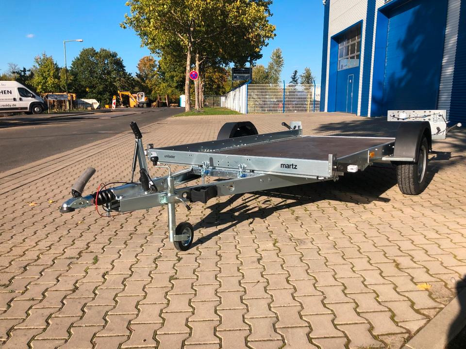 Martz Anhänger / Tieflader 1163Kg Nutzlast mit Knickdeichsel zum Kippen 3250x1850mm *INKL.19% MWST* - Motociklo priekaba: foto 5 Martz Anhänger / Tieflader 1163Kg Nutzlast mit Knickdeichsel zum Kippen 3250x1850mm *INKL.19% MWST* - Motociklo priekaba: foto 5