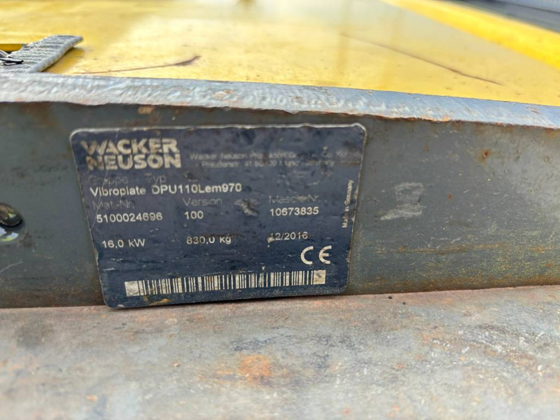 WACKER NEUSON DPU110Lem970 - Tankinimo plokštė: foto 5 WACKER NEUSON DPU110Lem970 - Tankinimo plokštė: foto 5