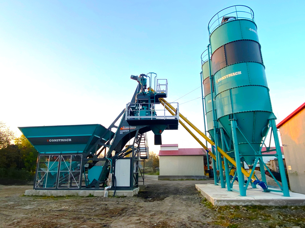Constmach 30 m³/h Compact Concrete Batching Plant - Betono gamykla: foto 2 Constmach 30 m³/h Compact Concrete Batching Plant - Betono gamykla: foto 2