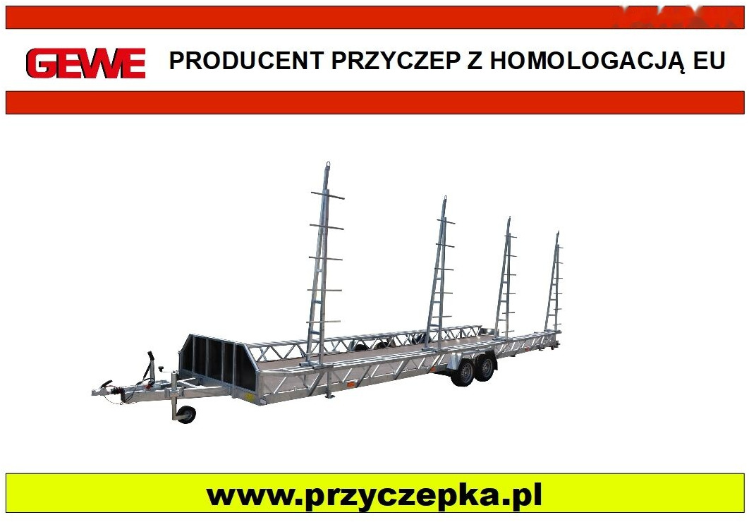 Gewe P3500 G/1 przyczepa do transportu basenów 8,5x1,93 m - Žemo profilio platforma priekaba: foto 1 Gewe P3500 G/1 przyczepa do transportu basenów 8,5x1,93 m - Žemo profilio platforma priekaba: foto 1