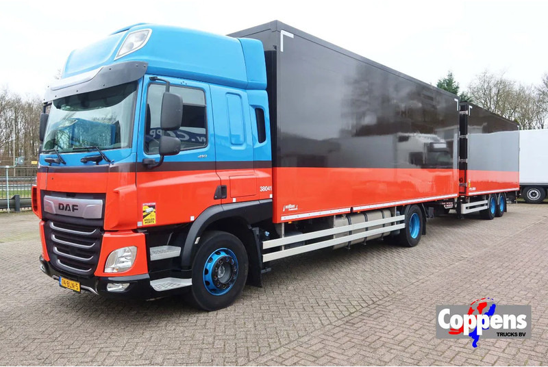 DAF CF 410 Bakwagen+Trailer met klep 2.000 kg. 6 Stuks in voorraad. Price 49.500,-- euro netto. - Furgonas sunkvežimis: foto 1 DAF CF 410 Bakwagen+Trailer met klep 2.000 kg. 6 Stuks in voorraad. Price 49.500,-- euro netto. - Furgonas sunkvežimis: foto 1