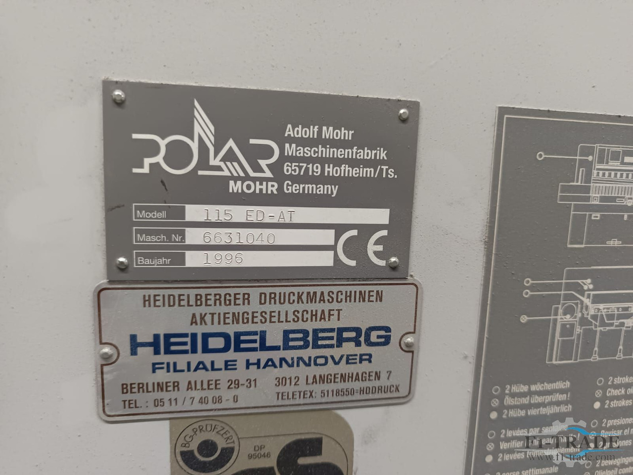 Polar 115 ED-AT - Popieriaus pjaustymo mašina: foto 3 Polar 115 ED-AT - Popieriaus pjaustymo mašina: foto 3