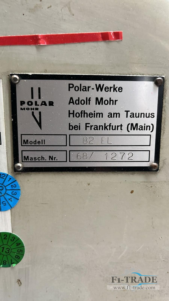 Polar 82 EL - Popieriaus pjaustymo mašina: foto 4 Polar 82 EL - Popieriaus pjaustymo mašina: foto 4