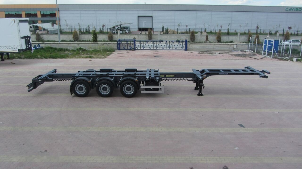 Reis Treyler Telescopic Container Carrier Semi Trailer - Konteineris-vežimus/ Sukeisti kūną puspriekabė: foto 2 Reis Treyler Telescopic Container Carrier Semi Trailer - Konteineris-vežimus/ Sukeisti kūną puspriekabė: foto 2