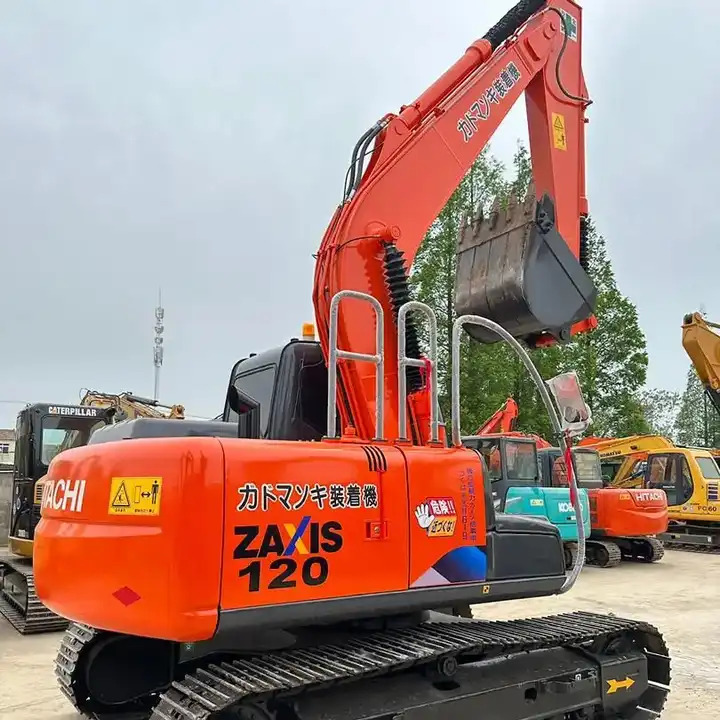 Original Landscaping Excavator Hitachi Zx120 Mini Crawler Excavator With Thumb And Ditch Bucket - Vikšrinis ekskavatorius: foto 1 Original Landscaping Excavator Hitachi Zx120 Mini Crawler Excavator With Thumb And Ditch Bucket - Vikšrinis ekskavatorius: foto 1