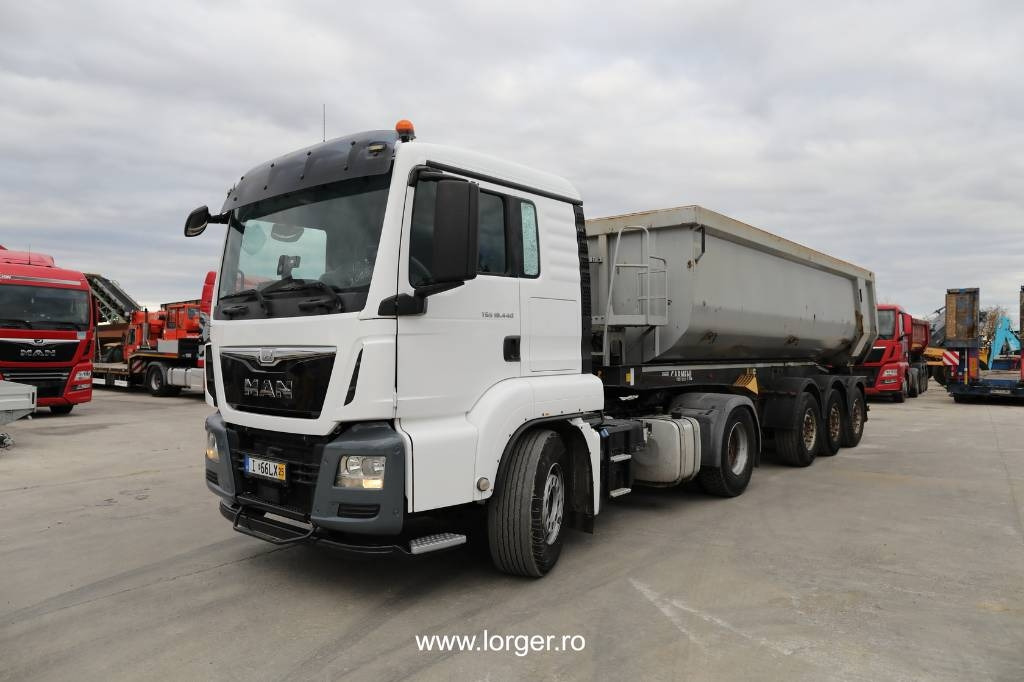 MAN TGS 18.440 4x2 + Carnehl CHKS/HH Tipper Trailer - Vilkikas: foto 1 MAN TGS 18.440 4x2 + Carnehl CHKS/HH Tipper Trailer - Vilkikas: foto 1