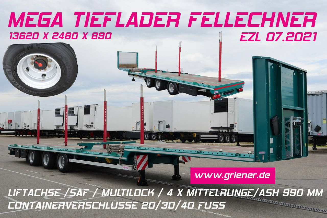 SP32 -G39 MEGA/JUMBO/LIFT/ CONTAINER /FELLECHNER - Platforminė/ Bortinė puspriekabė: foto 1 SP32 -G39 MEGA/JUMBO/LIFT/ CONTAINER /FELLECHNER - Platforminė/ Bortinė puspriekabė: foto 1