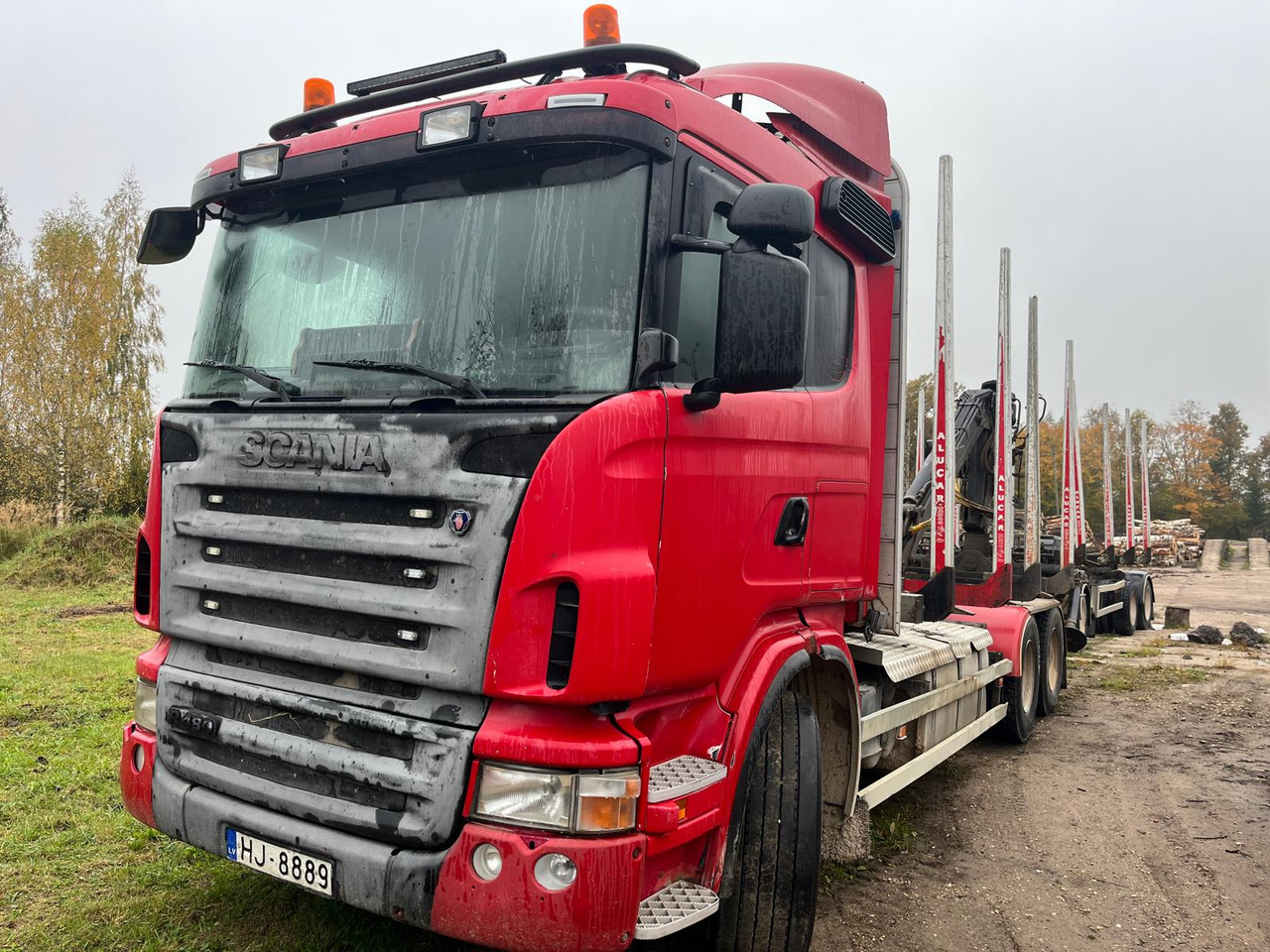 SCANIA R480 - Miškovežis, Sunkvežimis su kranu: foto 1 SCANIA R480 - Miškovežis, Sunkvežimis su kranu: foto 1