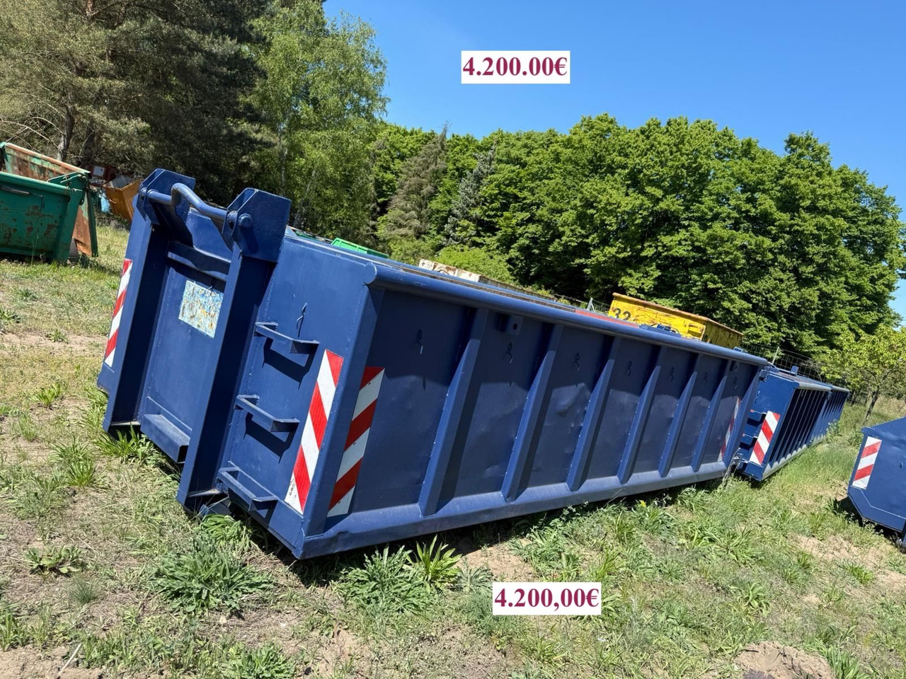 Abrollcontainer Stahl 20-24 m³/Heckklappe - Užtraukiamas konteineris: foto 1 Abrollcontainer Stahl 20-24 m³/Heckklappe - Užtraukiamas konteineris: foto 1