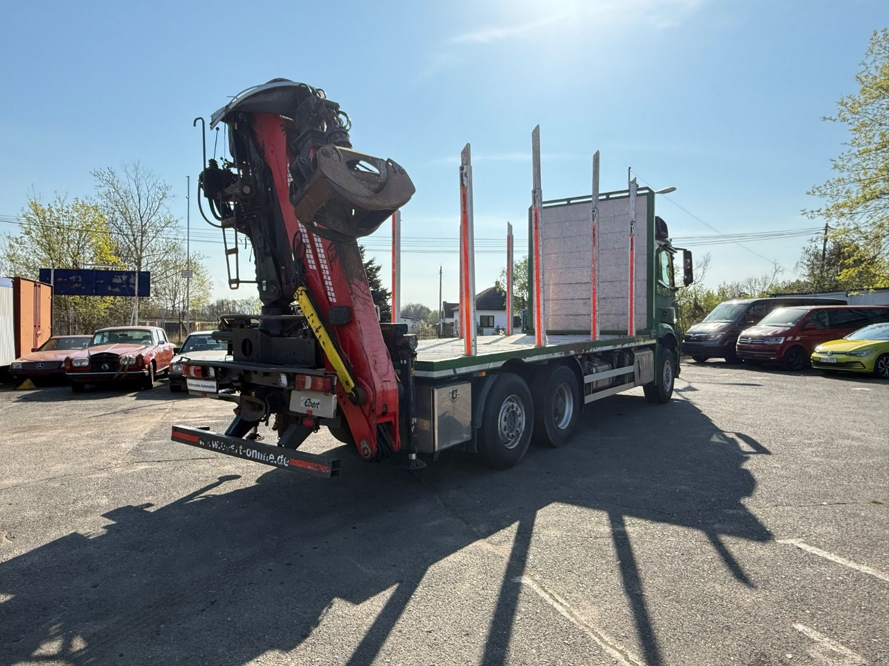 Miškovežis, Sunkvežimis su kranu Mercedes-Benz Actros 2571 Holztransporter mit Kran: foto 8
