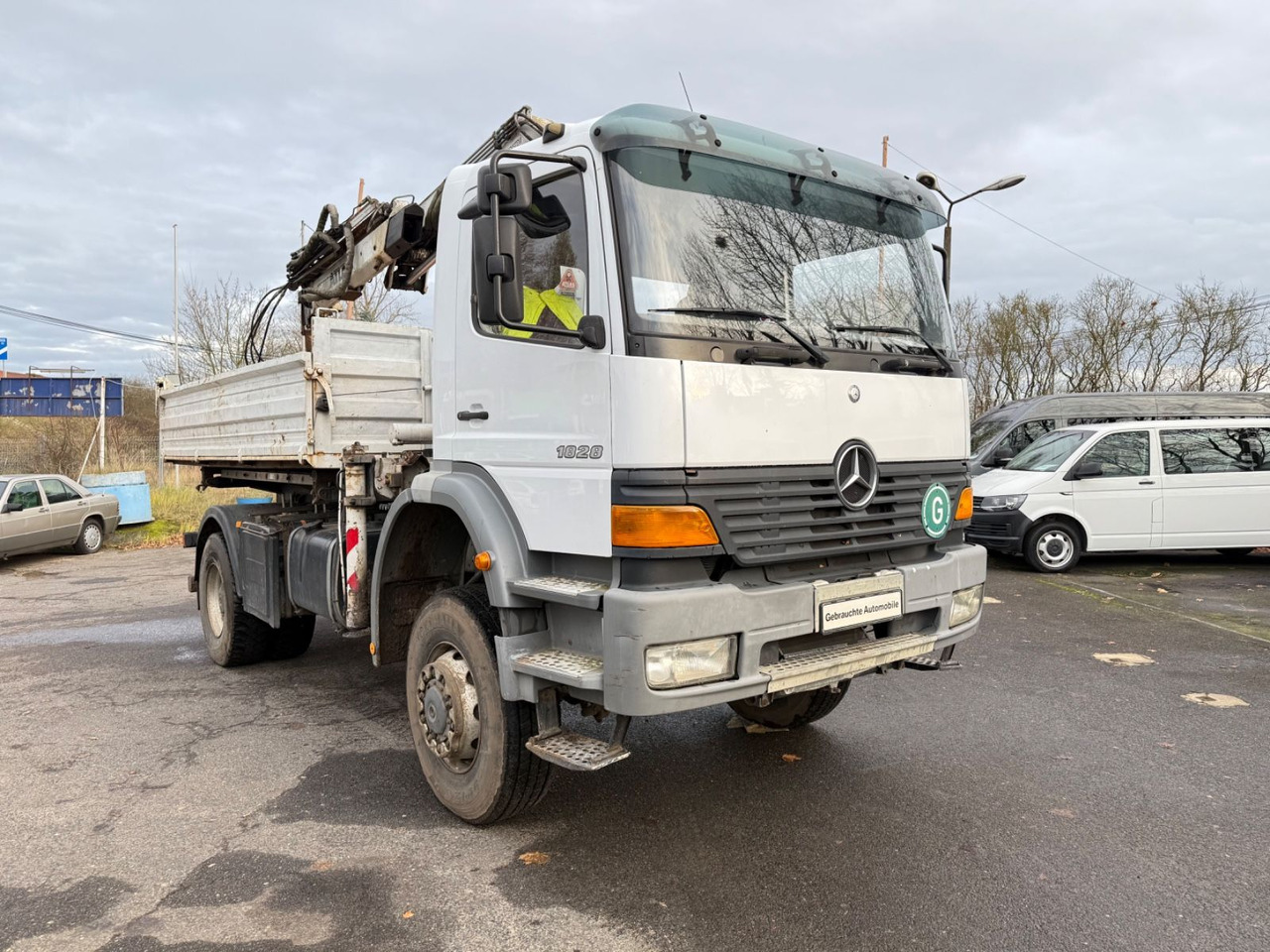 Mercedes-Benz Atego 1828 4x4 Kipper-Kran Atlas - Savivartis sunkvežimis, Sunkvežimis su kranu: foto 3 Mercedes-Benz Atego 1828 4x4 Kipper-Kran Atlas - Savivartis sunkvežimis, Sunkvežimis su kranu: foto 3