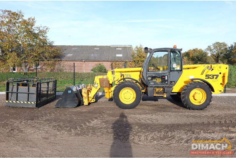 JCB 537 135 JCB verreiker met werkbak op afstandsbediening + nieuwe bak en palletvorken. TOP!! - Teleskopinis krautuvas: foto 1 JCB 537 135 JCB verreiker met werkbak op afstandsbediening + nieuwe bak en palletvorken. TOP!! - Teleskopinis krautuvas: foto 1
