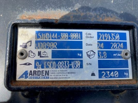 GODET ARDEN SEMI DELTA POUR CHARGEUSE CASE 921 - Kaušas: foto 1 GODET ARDEN SEMI DELTA POUR CHARGEUSE CASE 921 - Kaušas: foto 1