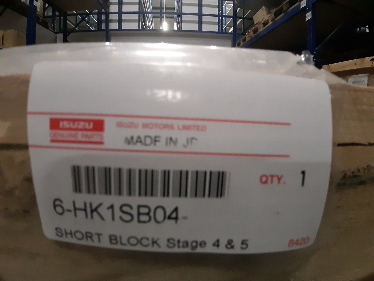 Isuzu NEW SHORT BLOCK 6HK1 TIER 4 / STAGE 4 / TIER 5 / Stage 5 - Variklis - Ekskavatorius: foto 1 Isuzu NEW SHORT BLOCK 6HK1 TIER 4 / STAGE 4 / TIER 5 / Stage 5 - Variklis - Ekskavatorius: foto 1