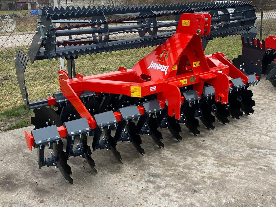 Janpol Scheibenegge / Disc harrow / Déchaumeur à disques /  Erpice a dischi / Средняя дисковая борона / Brona talerzowa medium „COMPACT” 3 m - Diskiniai skutikai: foto 1 Janpol Scheibenegge / Disc harrow / Déchaumeur à disques /  Erpice a dischi / Средняя дисковая борона / Brona talerzowa medium „COMPACT” 3 m - Diskiniai skutikai: foto 1