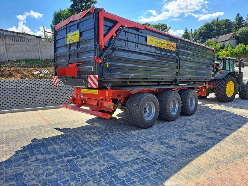 Techmont Anhänger / Trailer / Remorque / Rimorchio / Прицеп / Przyczepa tridem PTW 21 t - Savivartė traktorinė priekaba: foto 4 Techmont Anhänger / Trailer / Remorque / Rimorchio / Прицеп / Przyczepa tridem PTW 21 t - Savivartė traktorinė priekaba: foto 4