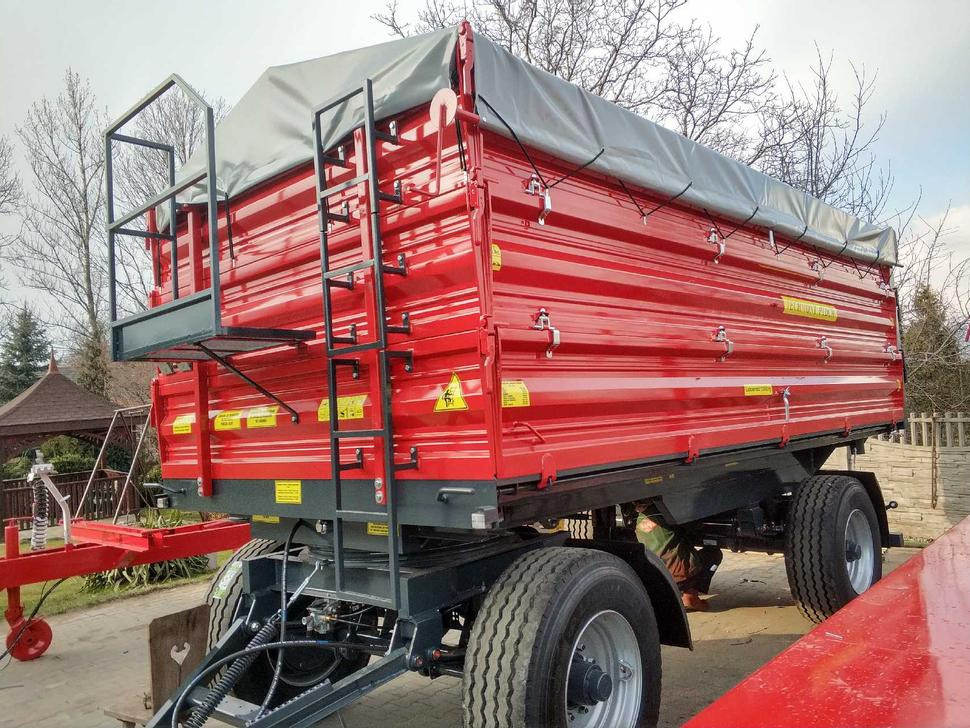 Techmont Anhänger / Trailer / Remorque / Rimorchio / Прицеп двухоосный бортовой / Przyczepa dwuosiowa PTD16 12 t - Savivartė traktorinė priekaba: foto 5 Techmont Anhänger / Trailer / Remorque / Rimorchio / Прицеп двухоосный бортовой / Przyczepa dwuosiowa PTD16 12 t - Savivartė traktorinė priekaba: foto 5