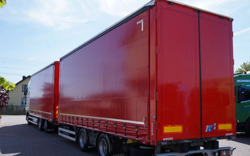 DAF XF 480 EURO 6 ZESTAW TANDEM PRZEJAZDOWY 120 M3 7,8 M + 7,8 M WECON - Tentinis sunkvežimis: foto 3 DAF XF 480 EURO 6 ZESTAW TANDEM PRZEJAZDOWY 120 M3 7,8 M + 7,8 M WECON - Tentinis sunkvežimis: foto 3
