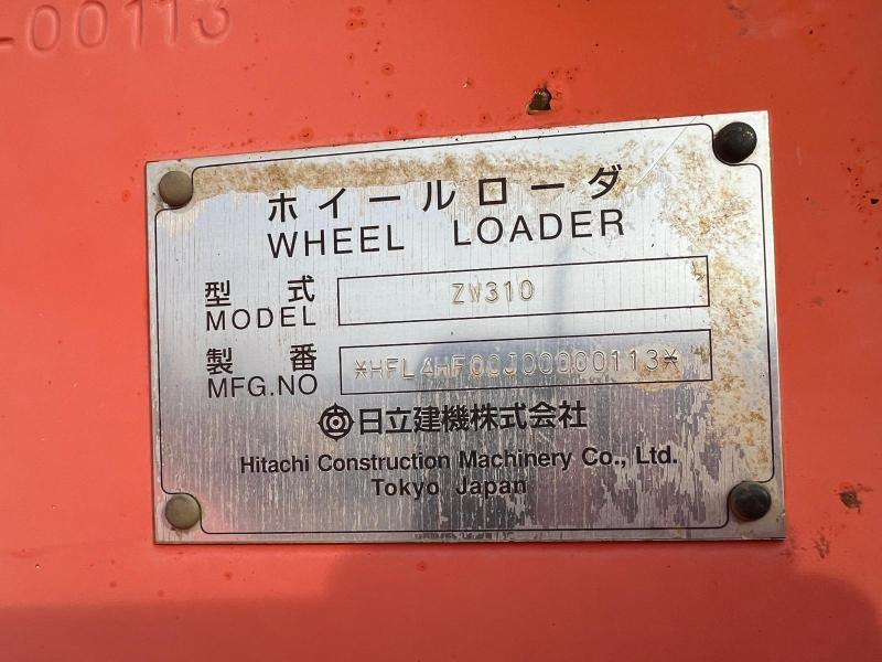 Ratinis krautuvas HITACHI ZW 310 Chargeuse 23T: foto 16