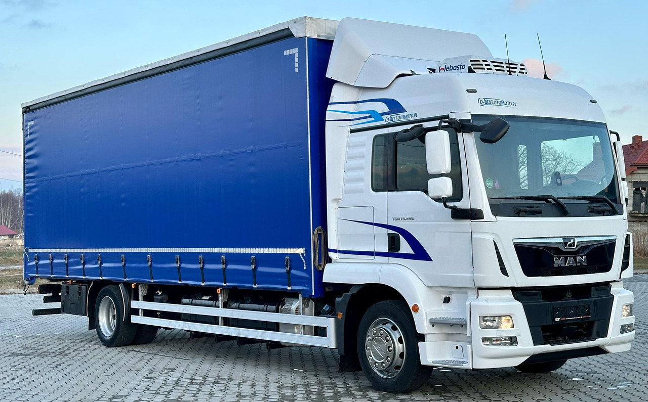 MAN TGM 15.290 / FIRANKA / 20 EUROPALET / AUTOMAT / SYPIALKA / DMC 16 T / 8 400 KG ŁADOWNOŚĆ - Tentinis sunkvežimis: foto 1 MAN TGM 15.290 / FIRANKA / 20 EUROPALET / AUTOMAT / SYPIALKA / DMC 16 T / 8 400 KG ŁADOWNOŚĆ - Tentinis sunkvežimis: foto 1