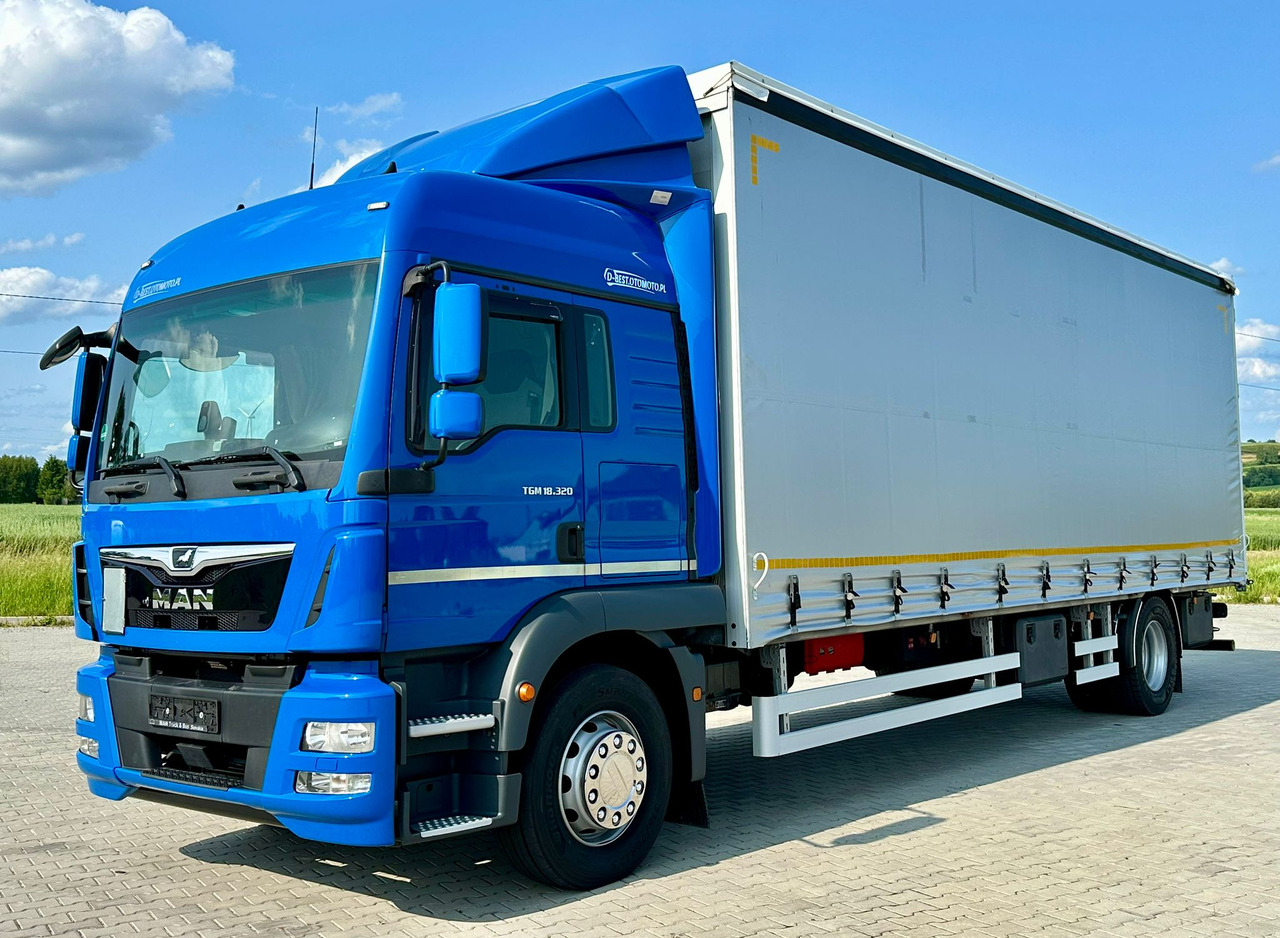 MAN TGM 18.320 / FIRANKA / 20 EUROPALET / 8.3 M DŁUGOŚCI / AUTOMAT / SYPIALKA / 2018 ROK / 9 809 KG ŁADOWNOŚCI - Tentinis sunkvežimis: foto 2 MAN TGM 18.320 / FIRANKA / 20 EUROPALET / 8.3 M DŁUGOŚCI / AUTOMAT / SYPIALKA / 2018 ROK / 9 809 KG ŁADOWNOŚCI - Tentinis sunkvežimis: foto 2