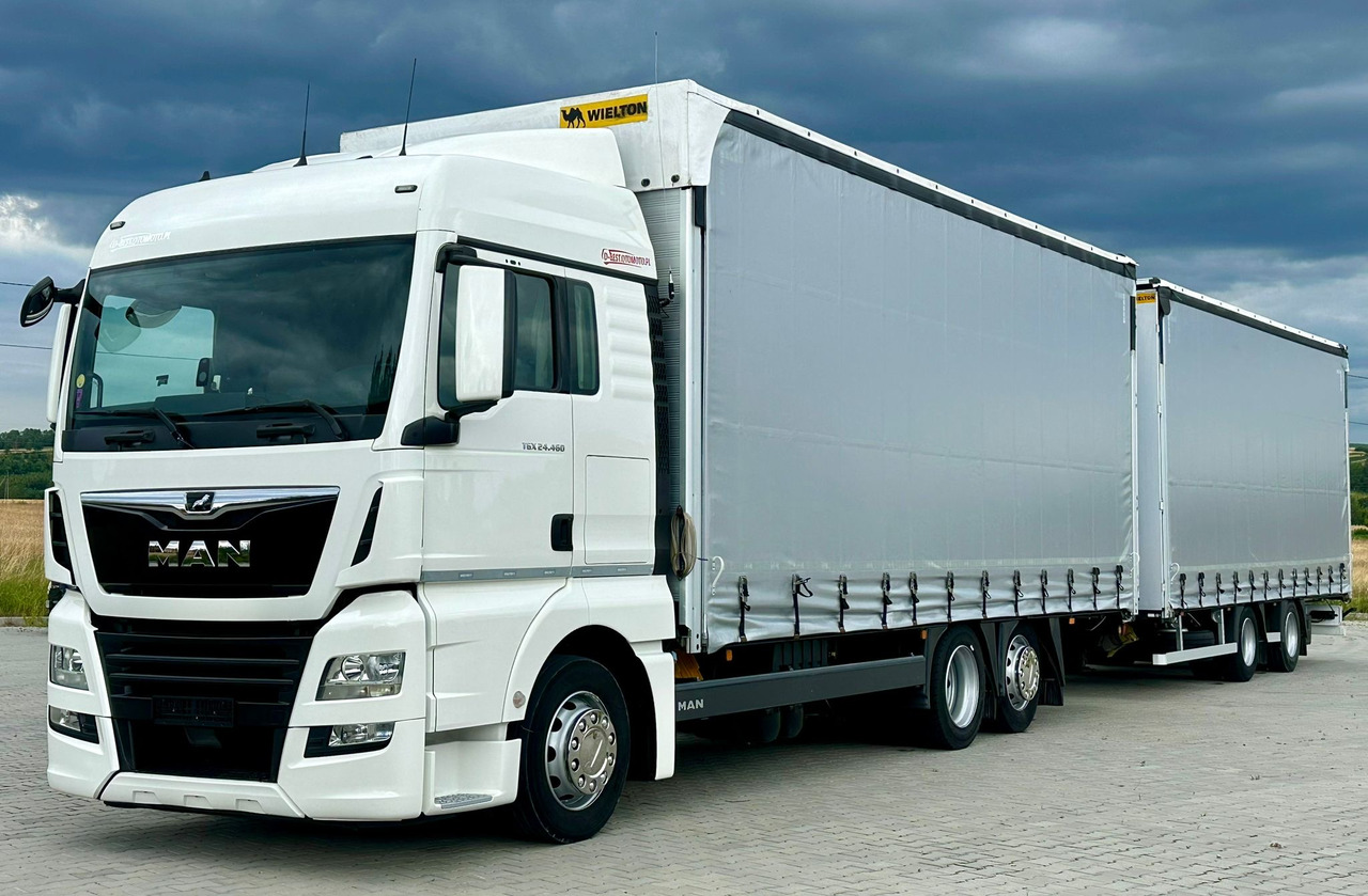 MAN TGX 26.460 / ZESTAW PRZEJAZDOWY / 38 PALET / AUTOMAT / SYPIALKA / PRZYCZEPA WIELTON / 2019 ROK / NISKI PRZEBIEG - Tentinis sunkvežimis: foto 1 MAN TGX 26.460 / ZESTAW PRZEJAZDOWY / 38 PALET / AUTOMAT / SYPIALKA / PRZYCZEPA WIELTON / 2019 ROK / NISKI PRZEBIEG - Tentinis sunkvežimis: foto 1